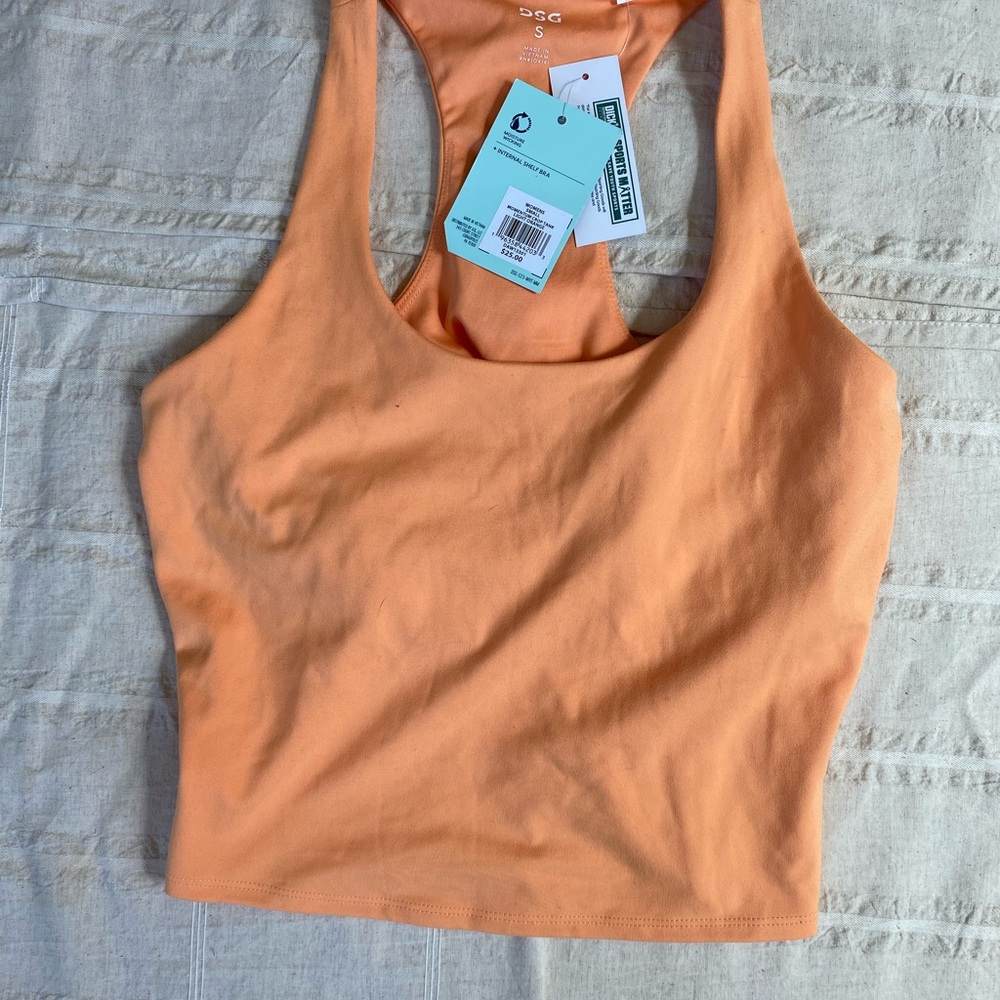 Orange Racerback Tank Top